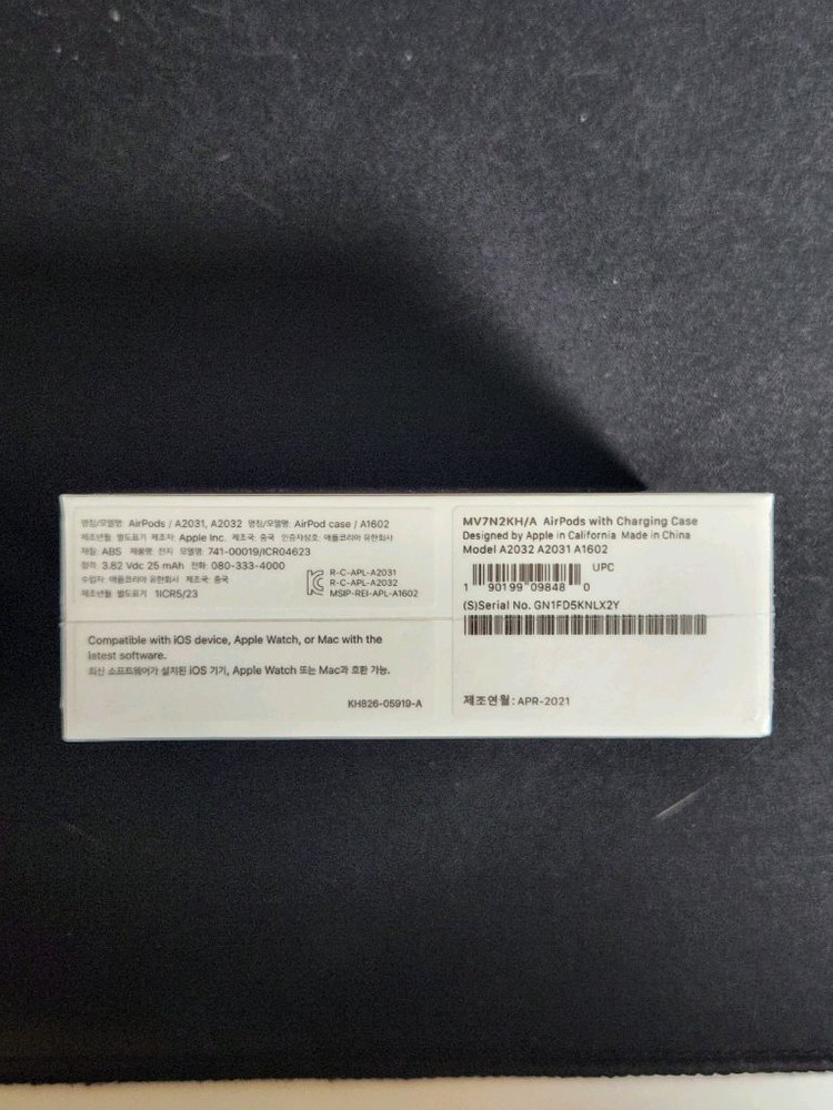 애플 정품 에어팟 2세대 이미지