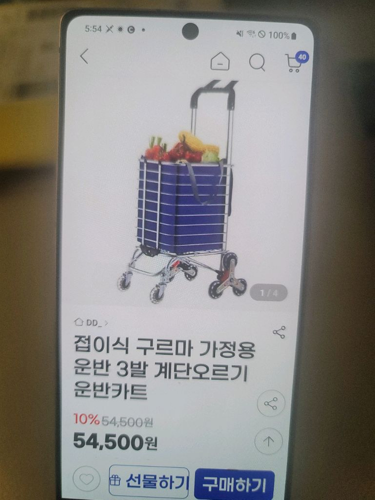 접이식 쇼핑카트 이미지