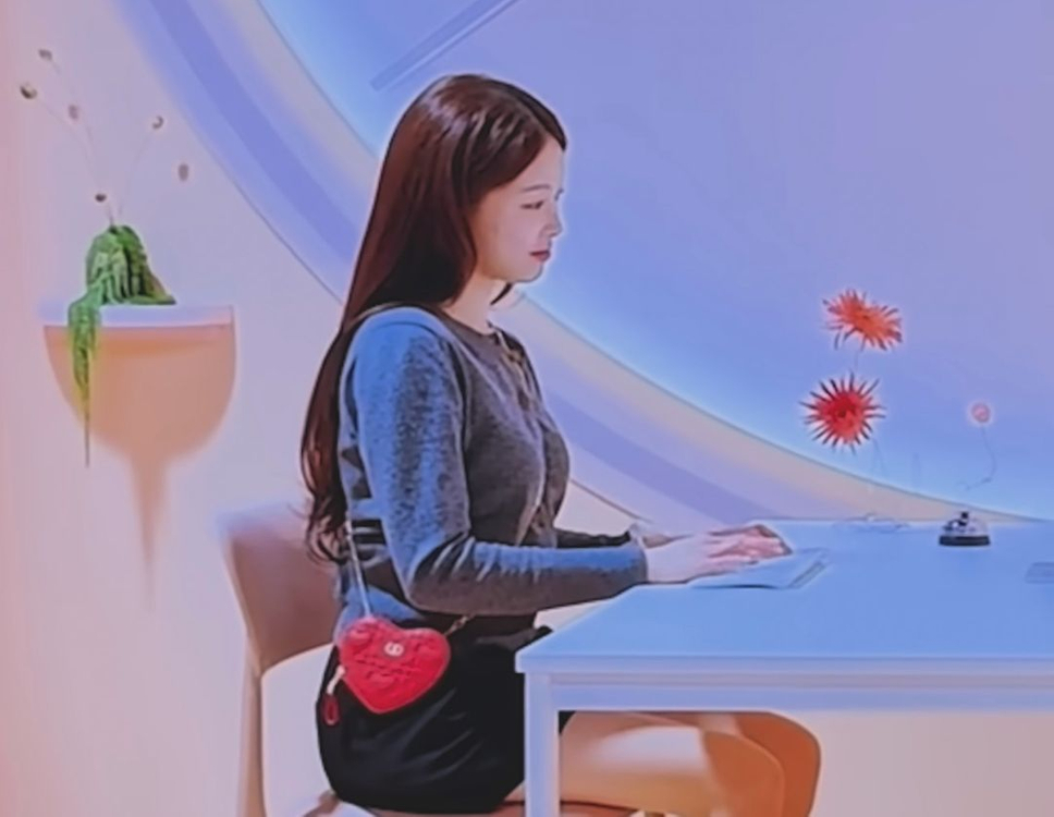 (환연 지연 가방) 디올 카로 하트 체인 마카롱 핑크--3