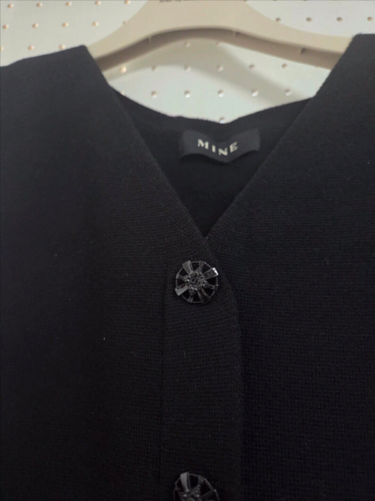 한섬 마인 mine 울100 니트 슬리브리스 원피스 프리--1