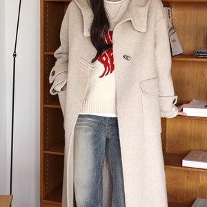 #새제품# 오트밀 자타라 핸드메이드코트 이미지