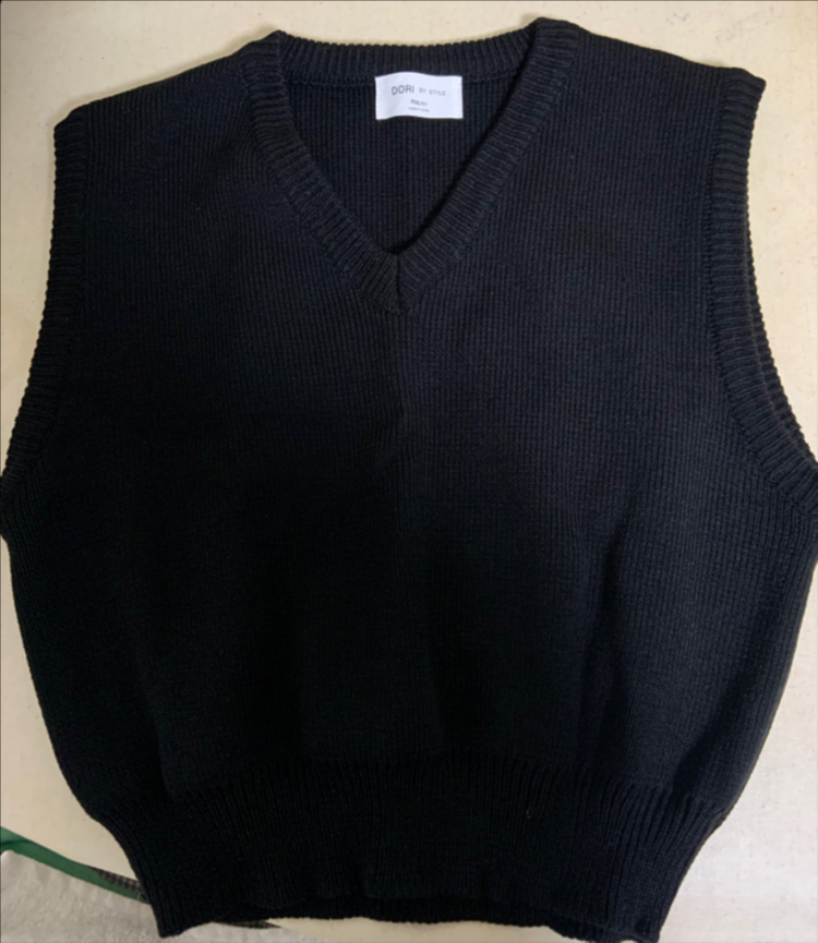 #새상품# 레이어드 니트 베스트--4