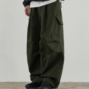 드로우핏 카고 카라슈트 치노 팬츠 L (KHAKI)