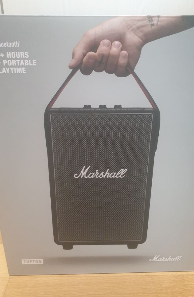 마샬 터프톤 블랙앤브래스 TUFTON 블루투스 스피커0.0--2