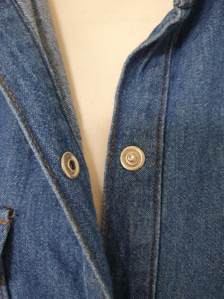 (상태좋음)청 원피스겸 청남방, 셔츠 55~77--2