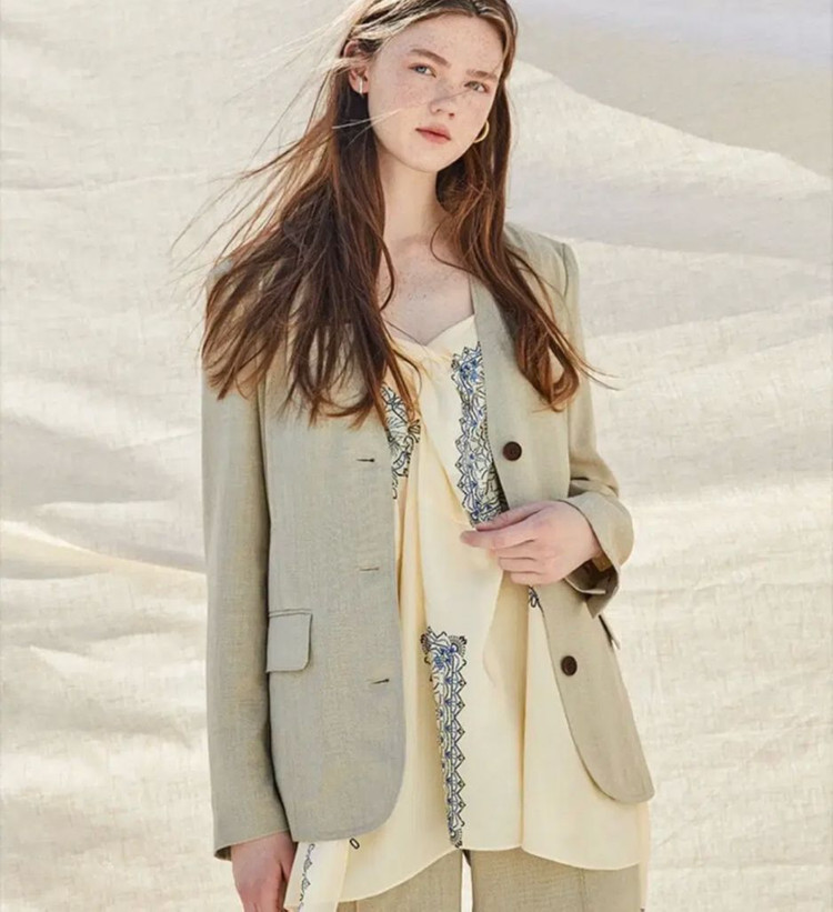 프론트로우 드라마 수트 셋업(자켓 반바지 + 린넨 긴바지 새상품) 전부 포함가--1