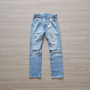 30X32 새제품 리바이스 501 오리지널 핏 맨즈 진 연청 청바지 찢청