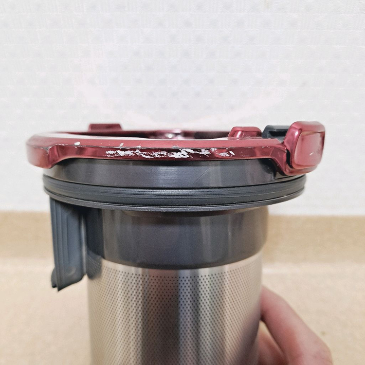 삼성제트 무선청소기 본체 싸이클론 집진기 콘 필터 통 레드 악세사리 부품 이미지