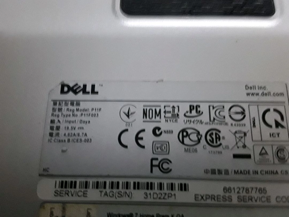 Dell P11F 램8G SSD256G 노트북 이미지