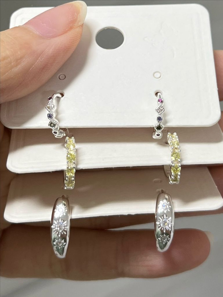 실버925 은 반지 귀걸이 이미지