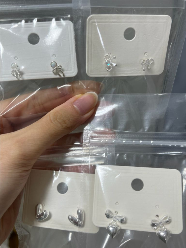 실버925 은 반지 귀걸이 이미지