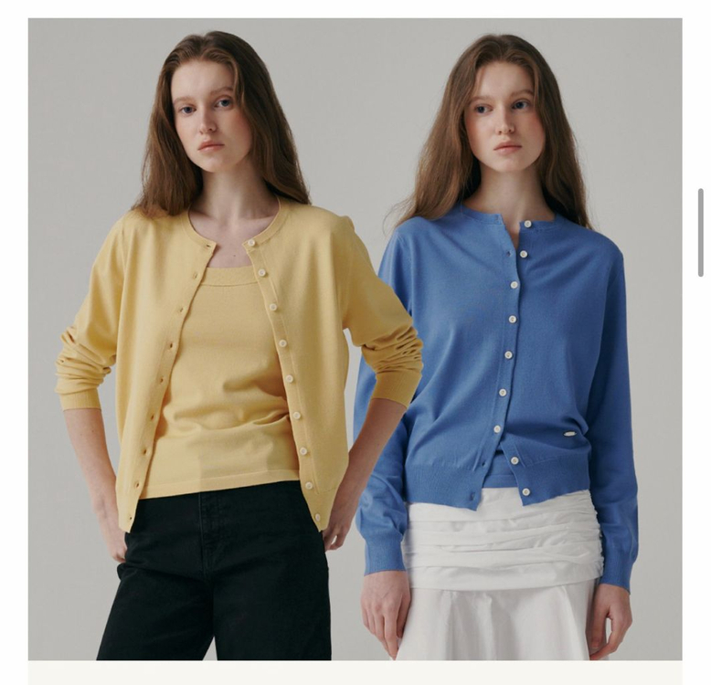 바닐라니트 데이지 베이직 니트 가디건 새상품 이미지