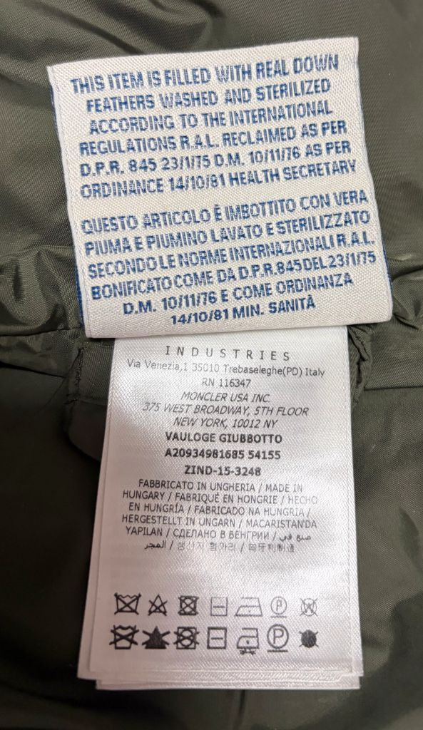 몽클레어 여성 프릴 패딩--6