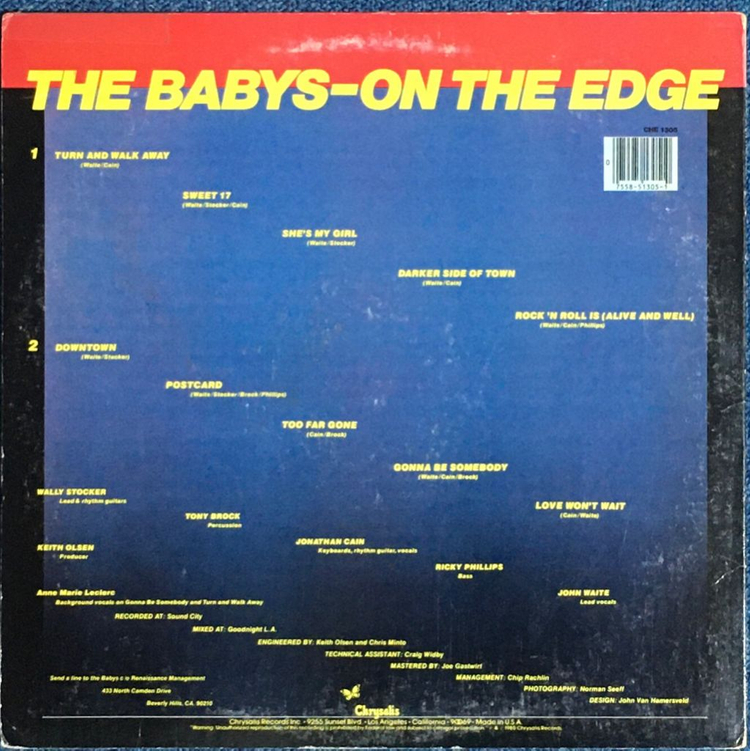 LP수입반_배이비스-On The Edge--1