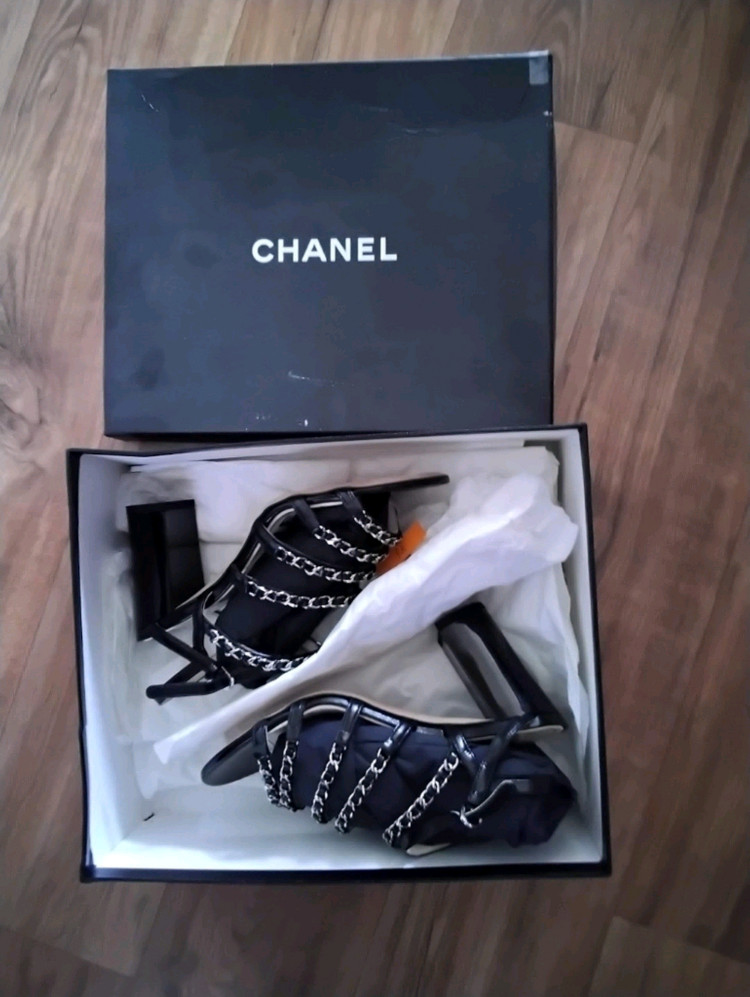 Chanel Lady Sandal 고급가죽 제품 램스킨사이즈 37C 한국표준 230~240--3