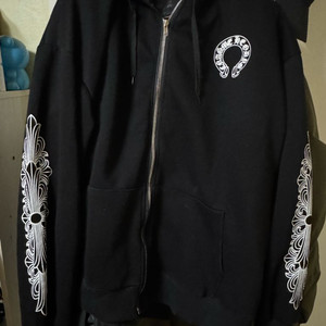 크롬하츠 홀스슈 플로럴 후드집업