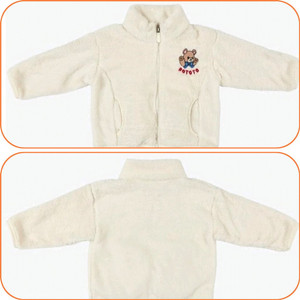 로토토베베 아이보리 뽀글이 후리스 보아털 점퍼 110