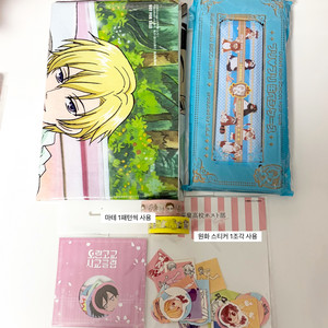 오란고교 사교클럽 레저시트 포스터 부록 필통 투니크 카페 굿즈 스티커 원화 마스킹 테이프