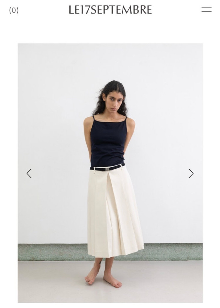le17septembre 르917 le917 katie pleats skirt 케이티 플리츠 스커트 블랙 36--4