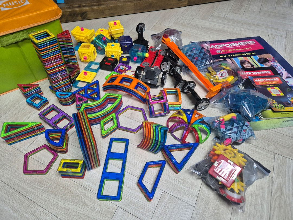 짐보리 맥포머스 자석 블럭 셎드--1