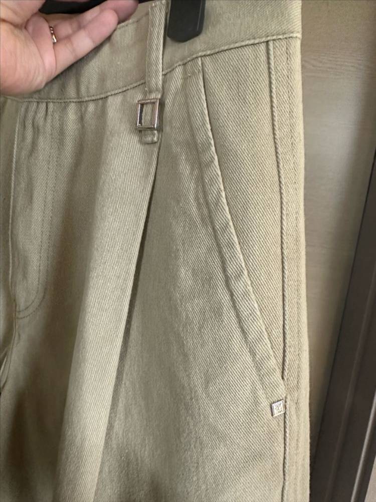 [48]우영미 23SS 데님 반바지 베이지--2