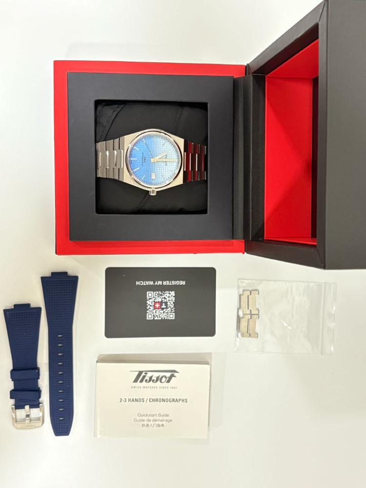 티쏘 PRX 그라데이션 40mm 풀박 +추가 스트랩 이미지