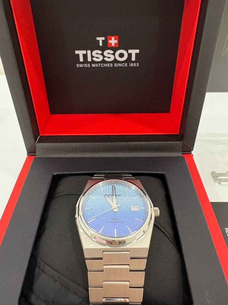 티쏘 PRX 그라데이션 40mm 풀박 +추가 스트랩 이미지