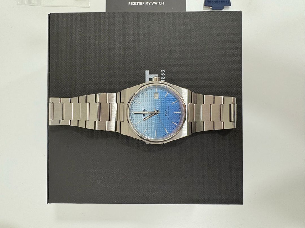 티쏘 PRX 그라데이션 40mm 풀박 +추가 스트랩 이미지