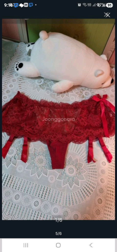 2종*펜트하우스 란제리 가터벨트 티팬티 일체형,망사스타킹 이미지