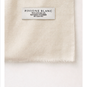 (포장새상품) 피오니블랑 크림 울실크 머플러