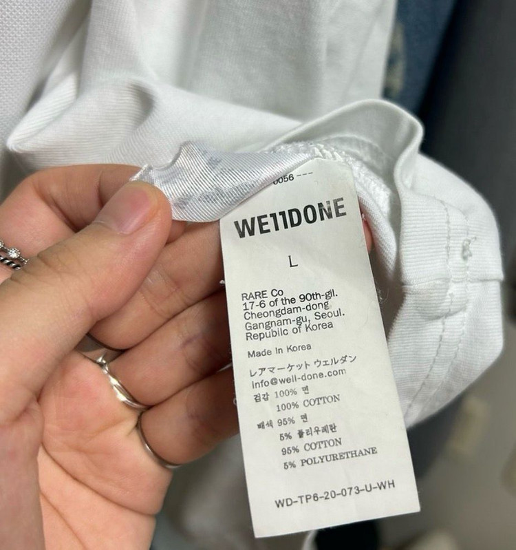 웰던(we11done) 반팔 티셔츠 homesick 지드래곤 누나 브랜드--8