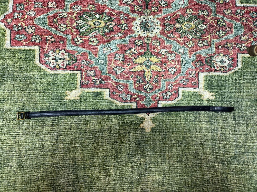 마스콜란자 가죽벨트 매트블랙 골드--4