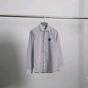 꼼데가르송 블랙와펜 스트라이프 셔츠