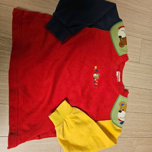 미키하우스 컬러블록 맨투맨 110