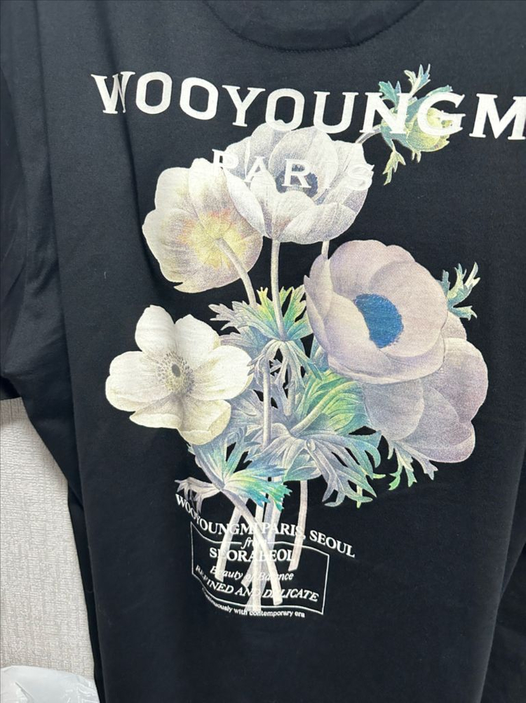 우영미 23fw 플라워 반팔 50사이즈 이미지