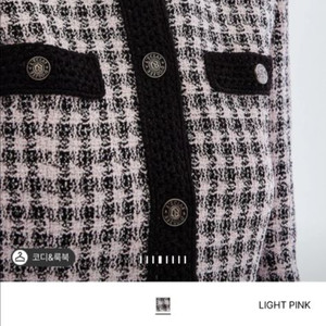 오브제 24 완판 글리터 트위드 크롭 자켓 44 새것