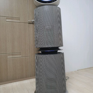 lg 퓨리케어 오브제 360 펫모드 알파업 공기청정기 + g펫필터 새거, 무빙휠