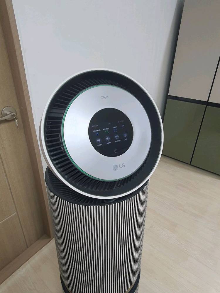 lg 퓨리케어 오브제 360 펫모드 알파업 공기청정기 + g펫필터 새거, 무빙휠 이미지