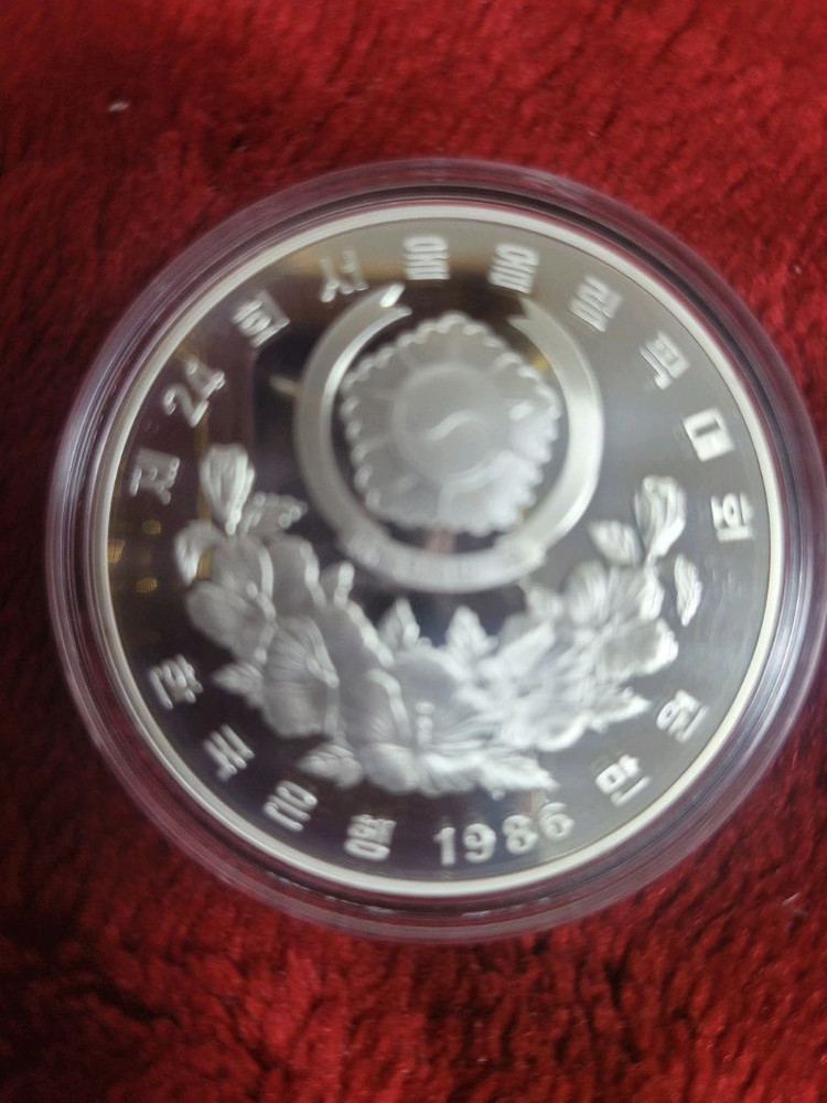 88 서울 올림픽1차 푸루프1온스 은화 이미지