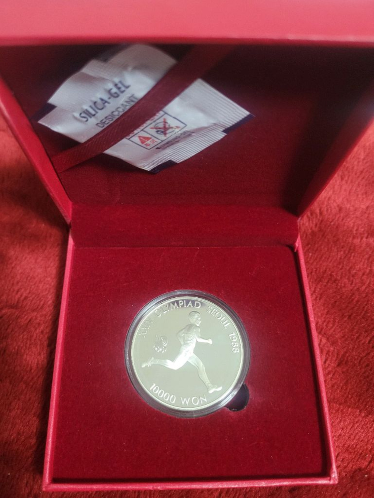 88 서울 올림픽1차 푸루프1온스 은화 이미지