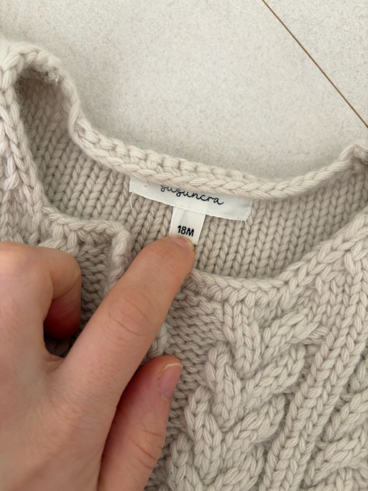 슈슈앤크라 니트 프릴 베스트 18M--1