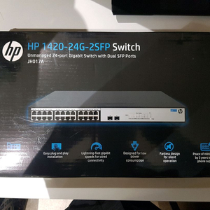 hp 24포트 기가 스위치 허브 (미사용) 이미지