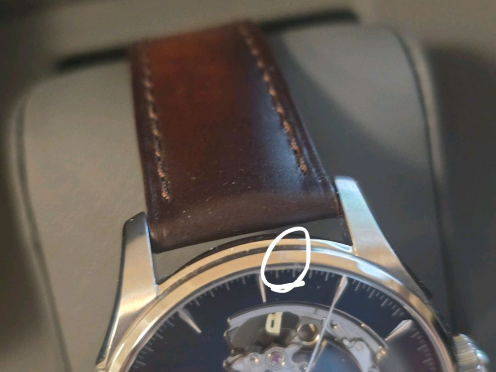 해밀턴 재즈마스터 오픈하트 청판 오토매틱 가죽시계--3