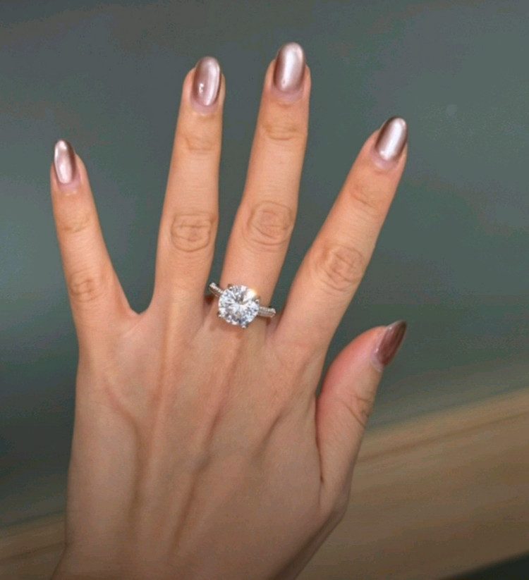 5캐럿 사이즈 모조 반지--1