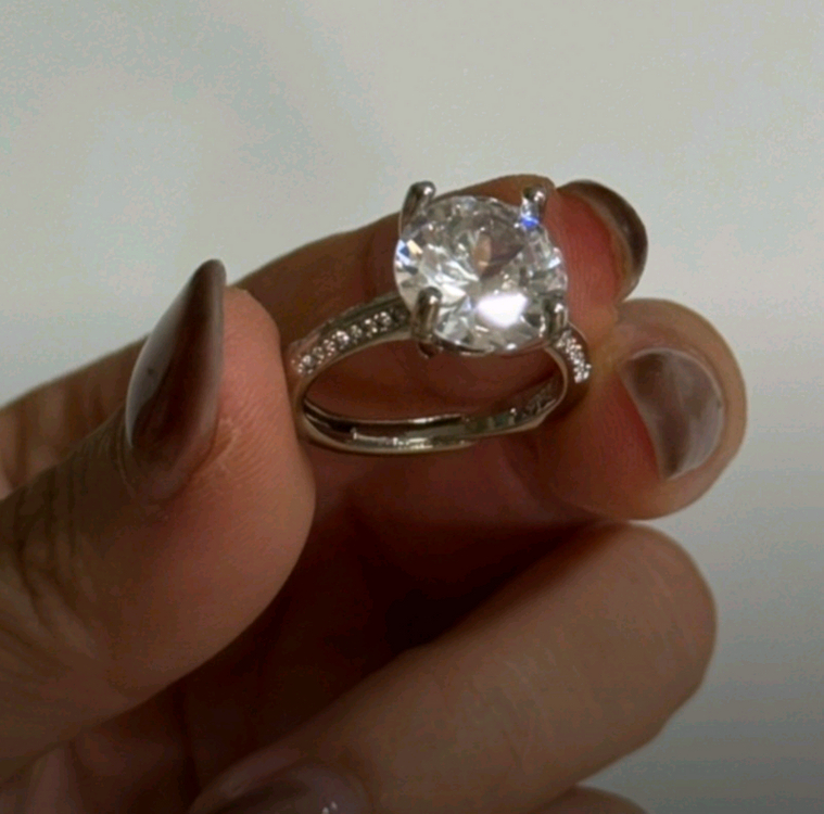 5캐럿 사이즈 모조 반지--4