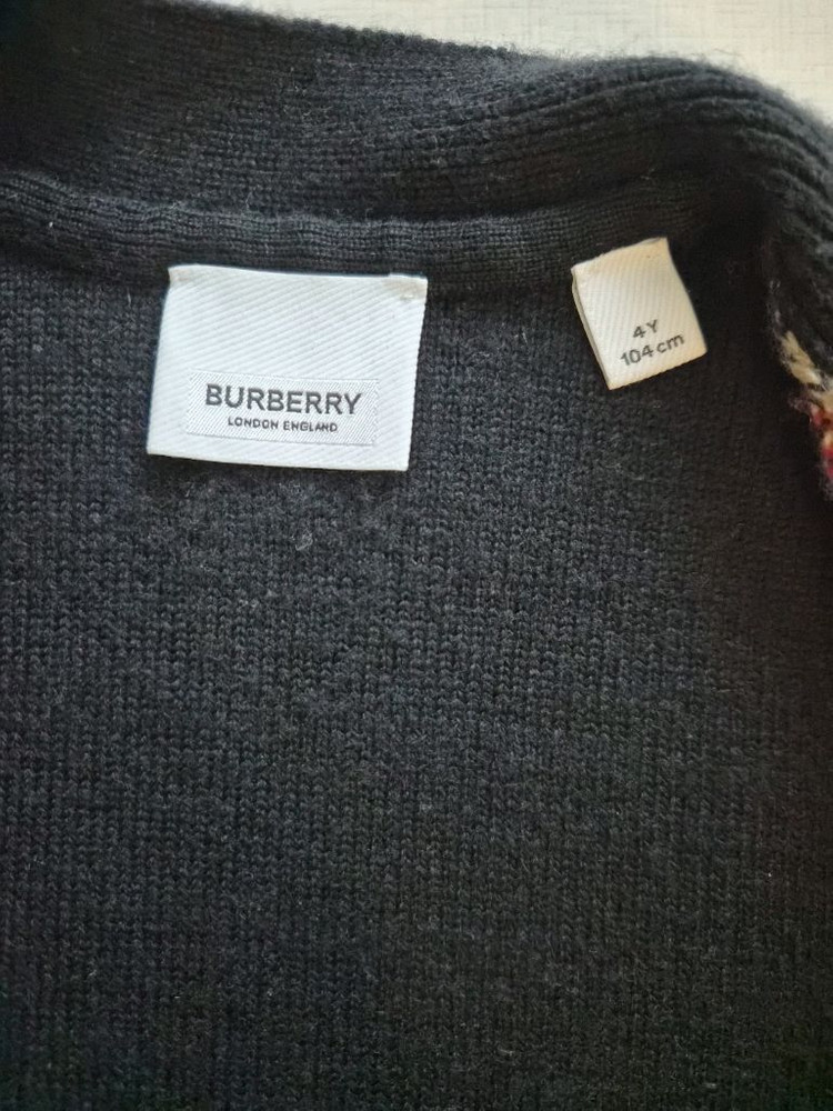 버버리키즈 캐시미어가디건 4Y--2