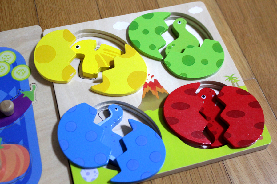 원목 퍼즐맞추기 공룡 채소 원목장난감 아기장난감 장난감 원목교구 아기교구 유아교구 어린이교구 유아장난감 교구 이미지