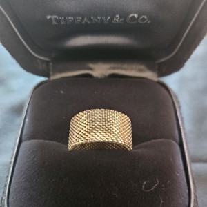 티파니앤코 실버 매쉬 링 반지