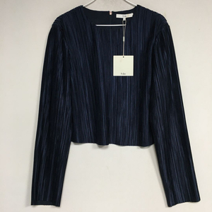 새상품 TIBI 티비 크롭 플리츠 블라우스