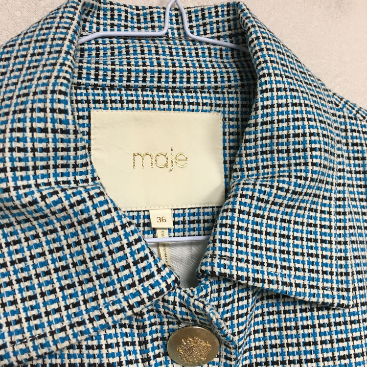 MAJE 마쥬 트위드 봄버 자켓 36--4